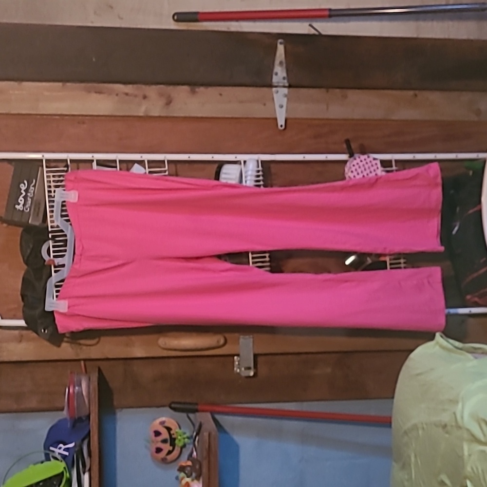 Shein Hot Pink Flared Pants